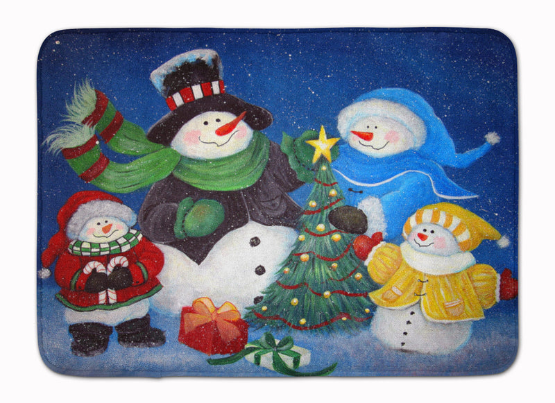 The Family Gathering Snowman Machine Washable Memory Foam Mat PJC1086RUG