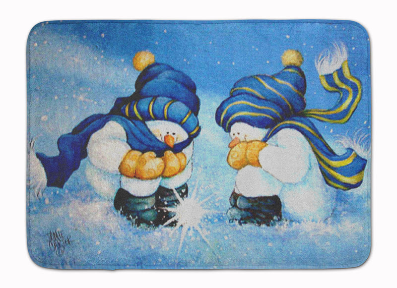 We Believe in Magic Snowman Machine Washable Memory Foam Mat PJC1089RUG