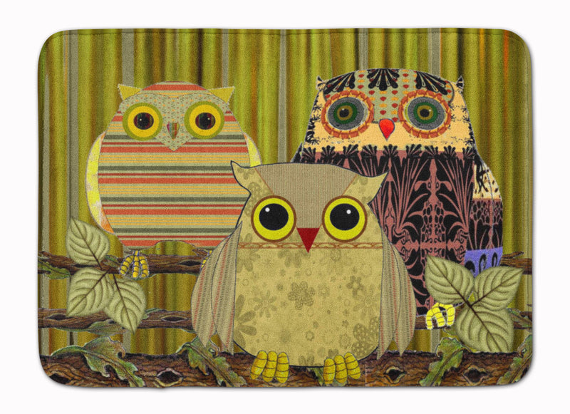 Fall Wisdom Owl Machine Washable Memory Foam Mat PJC1091RUG