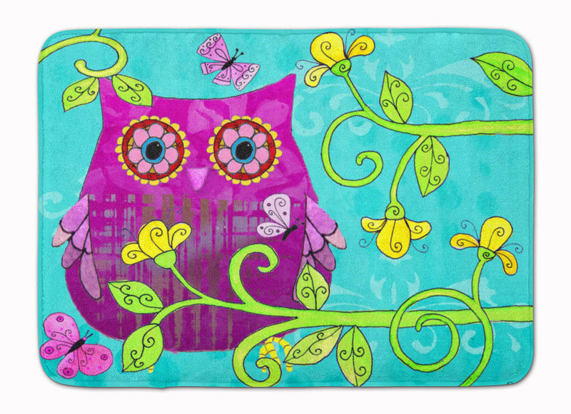 Sittin in the Flowers Owl Machine Washable Memory Foam Mat PJC1093RUG