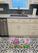 Who is Your Friend Owl Memory Foam Kitchen Mat Machine Washable Anti-Fatigue Cushion Comfort Bath or Kitchen Rug