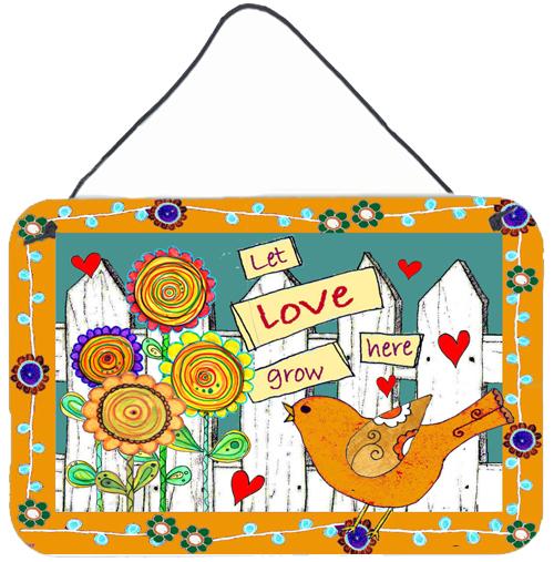 Let Love Grow Here Wall or Door Hanging Prints PJC1101DS812