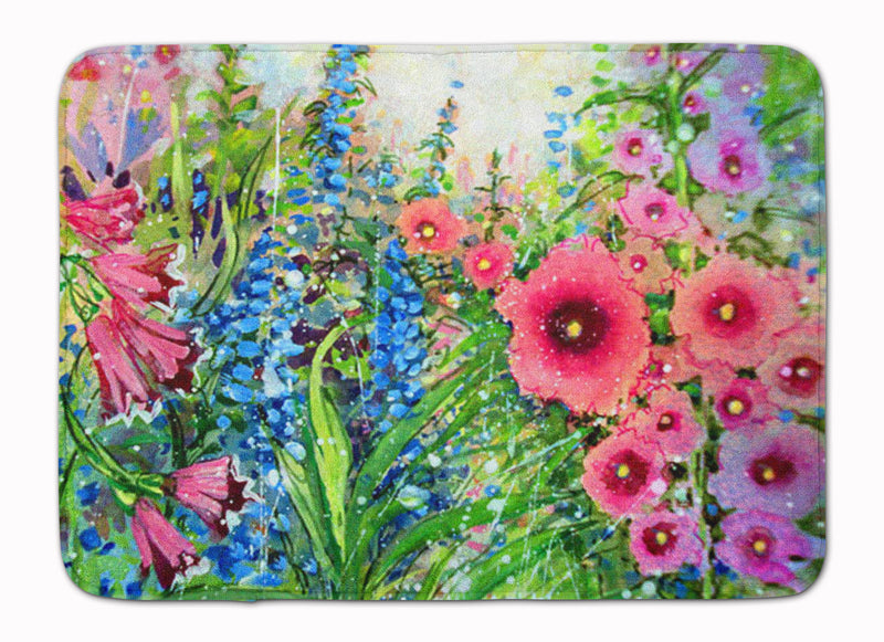 Easter Garden Springtime Flowers Machine Washable Memory Foam Mat PJC1107RUG