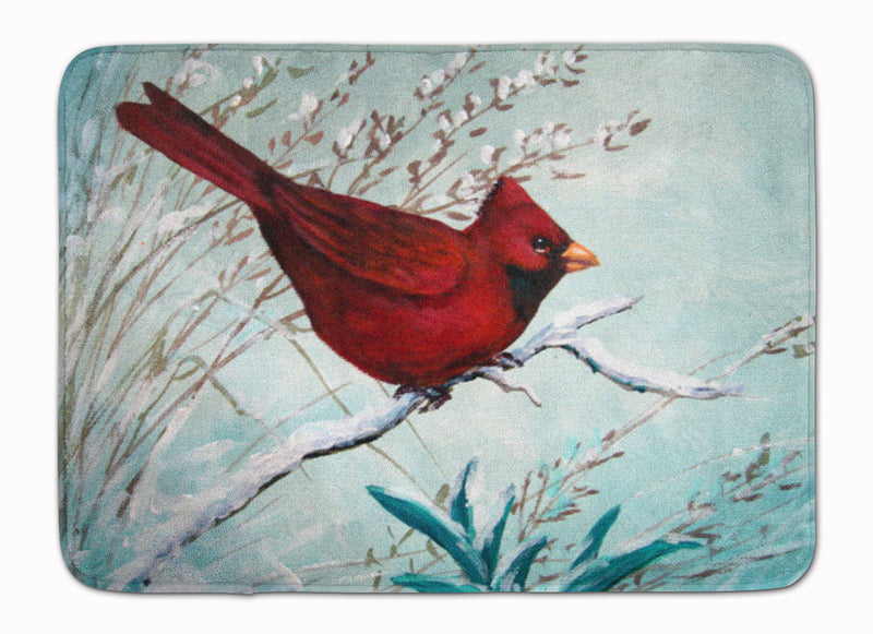 Cardinal Winter Red Bird Machine Washable Memory Foam Mat PJC1110RUG