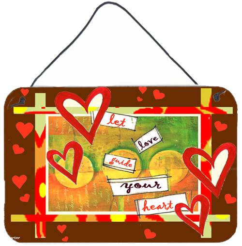 Let Love Guide Your Heart Valentine's Day Wall or Door Hanging Prints