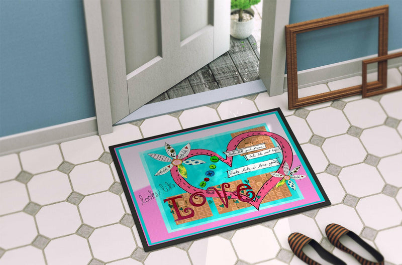 Looks Like I Love You Valentine's Day Doormat - 24x36 Decorative Floor Mat – Indoor/Outdoor Rug with Artistic Flair PJC1114JMAT - Large 24x36 – Indoor/Outdoor Floor Mats with Artistic Flair
