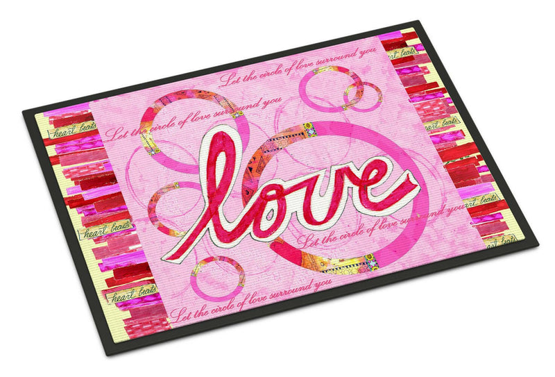 Love is a Circle Valentine's Day Doormat - 24x36 Decorative Floor Mat – Indoor/Outdoor Rug with Artistic Flair PJC1115JMAT - Large 24x36 – Indoor/Outdoor Floor Mats with Artistic Flair