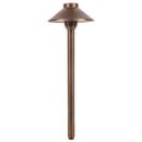 PLB02 Clear Lens Outdoor Garden Pathway Light | 12V Low Voltage Brass Path Light