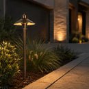 PLB03 Brass LED 12V Low Voltage Pathway Lights Outdoor Landscape Lighting Fixtures by Kings Outdoor Lighting