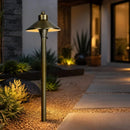 PLB03 Brass LED 12V Low Voltage Pathway Lights Outdoor Landscape Lighting Fixtures by Kings Outdoor Lighting