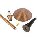 PLB04 Cast Brass Two Tier Brass LED 12V Pagoda Low Voltage Pathway Light