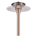 PLB04 Cast Brass Two Tier Brass LED 12V Pagoda Low Voltage Pathway Light