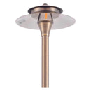 PLB04 Cast Brass Two Tier Brass LED 12V Pagoda Low Voltage Pathway Light