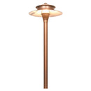 PLB04 Cast Brass Two Tier Brass LED 12V Pagoda Low Voltage Pathway Light