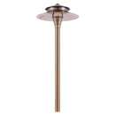 PLB04 Cast Brass Two Tier Brass LED 12V Pagoda Low Voltage Pathway Light