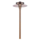 PLB04 Cast Brass Two Tier Brass LED 12V Pagoda Low Voltage Pathway Light