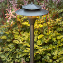 PLB04 Cast Brass Two Tier Brass LED 12V Pagoda Low Voltage Pathway Light