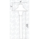 PLB06 12V G4 Snub 12V Low Voltage Heavy Duty Cast Brass Outdoor LED Pathway Light