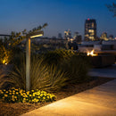 PLB07 Brass 3W 3000K Warm White Integrated LED Brass L-Shaped 12V Low Voltage Landscape Lighting Pathway Light