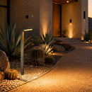 PLB07 Brass 3W 3000K Warm White Integrated LED Brass L-Shaped 12V Low Voltage Landscape Lighting Pathway Light