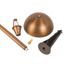 PLB08 Brass LED Globe 12V Low Voltage Pathway Outdoor Landscape Lighting Fixture