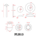 PLB13 Two Tier Brass Pathway 12V Low Voltage Pagoda Light LED Landscape Lighting Fixture