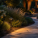 PLB13 Two Tier Brass Pathway 12V Low Voltage Pagoda Light LED Landscape Lighting Fixture
