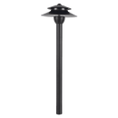 PLB13 Two Tier Brass Pathway 12V Low Voltage Pagoda Light LED Landscape Lighting Fixture
