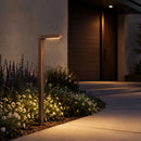 PLB14 Adjustable 3000K Warm White Integrated 3W LED Brass L-Shaped 12V Low Voltage Pathway Light