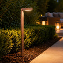 PLB14 Adjustable 3000K Warm White Integrated 3W LED Brass L-Shaped 12V Low Voltage Pathway Light