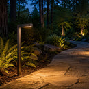PLB14 Adjustable 3000K Warm White Integrated 3W LED Brass L-Shaped 12V Low Voltage Pathway Light