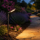 PLB16 Adjustable Lamp Ready Brass Round L-Shaped 12V Low Voltage Pathway Light