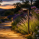 PLB16 Adjustable Lamp Ready Brass Round L-Shaped 12V Low Voltage Pathway Light