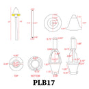 PLB17 Cast Brass LED Bell Shaped Lamp Ready 12V Low Voltage Pathway Outdoor Landscape Lighting Fixture