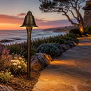 PLB17 Cast Brass LED Bell Shaped Lamp Ready 12V Low Voltage Pathway Outdoor Landscape Lighting Fixture