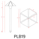 PLB19 Brass LED 12V Low Voltage Pathway Outdoor Lighting Landscape Fixture