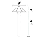 PLB19 Brass LED 12V Low Voltage Pathway Outdoor Lighting Landscape Fixture