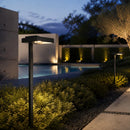 PLB20 Cast Brass Square Top LED 12V Low Voltage Pathway Outdoor Lighting Landscape Fixture