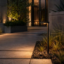 PLB20 Cast Brass Square Top LED 12V Low Voltage Pathway Outdoor Lighting Landscape Fixture