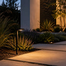 PLB20 Cast Brass Square Top LED 12V Low Voltage Pathway Outdoor Lighting Landscape Fixture