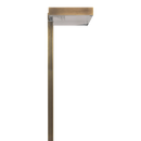 PLB20 Cast Brass Square Top LED 12V Low Voltage Pathway Outdoor Lighting Landscape Fixture