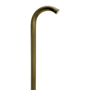 PLB21 Cast Brass 3W 3000K Warm White Integrated LED Cane Style Curved 12V Low Voltage Pathway Light