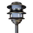 PLB22 Cast Brass Pagoda LED 12V Low Voltage Pathway Outdoor Lighting Landscape Fixture by Kings Outdoor Lighting