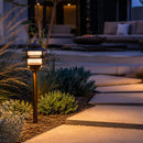 PLB22 Cast Brass Pagoda LED 12V Low Voltage Pathway Outdoor Lighting Landscape Fixture