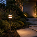 PLB22 Cast Brass Pagoda LED 12V Low Voltage Pathway Outdoor Lighting Landscape Fixture