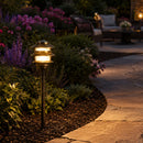 PLB22 Cast Brass Pagoda LED 12V Low Voltage Pathway Outdoor Lighting Landscape Fixture