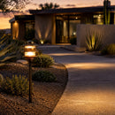 PLB22 Cast Brass Pagoda LED 12V Low Voltage Pathway Outdoor Lighting Landscape Fixture