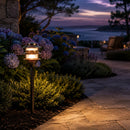 PLB22 Cast Brass Pagoda LED 12V Low Voltage Pathway Outdoor Lighting Landscape Fixture