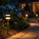 PLB22 Cast Brass Pagoda LED 12V Low Voltage Pathway Outdoor Lighting Landscape Fixture