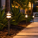 PLB22 Cast Brass Pagoda LED 12V Low Voltage Pathway Outdoor Lighting Landscape Fixture